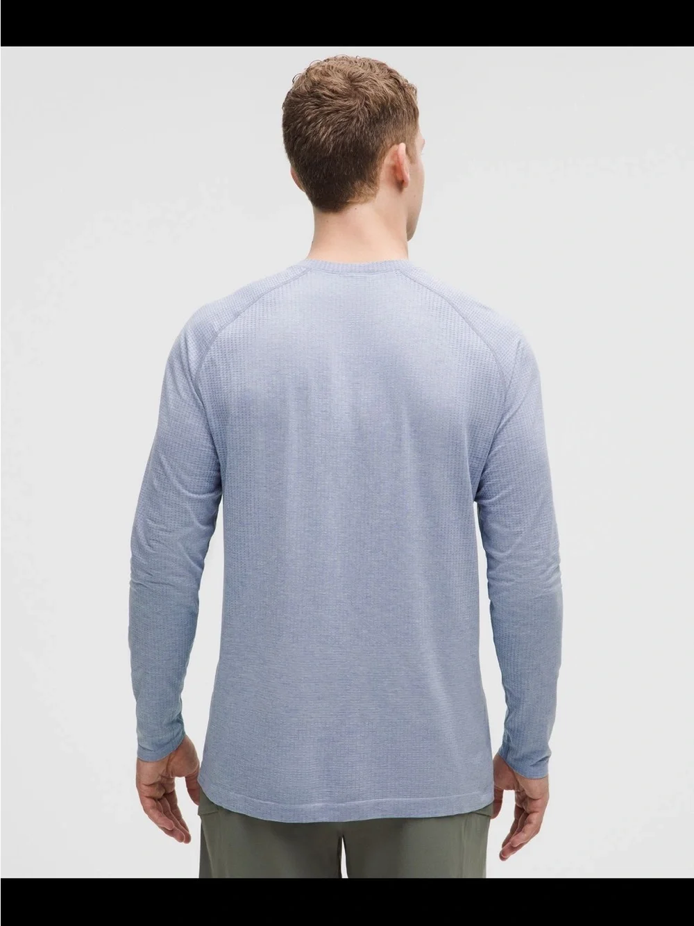 lululemon athletica Men's Long-Sleeve Crew in Light Blue